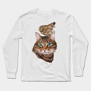 Cat and owl Long Sleeve T-Shirt